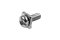 [E] น็อตยึดสายไฟ สแตนเลสชุบนิกเกิ้ล M3x8 mm พร้อมแหวนทรงสี่เหลี่ยม ขนาด 6x6 mm